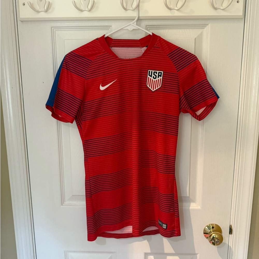 Nike Kids Red and Blue USA Soccer Jersey